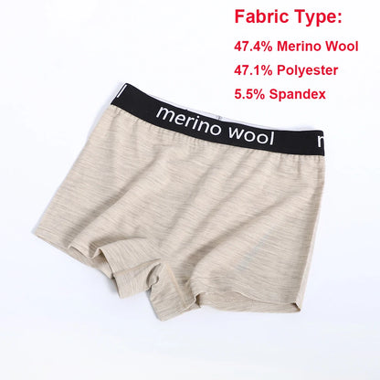 Women's Merino Wool Blend Boxer Briefs