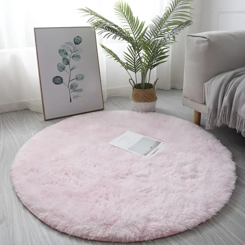 Ultra Soft Plush Round Rug Mat