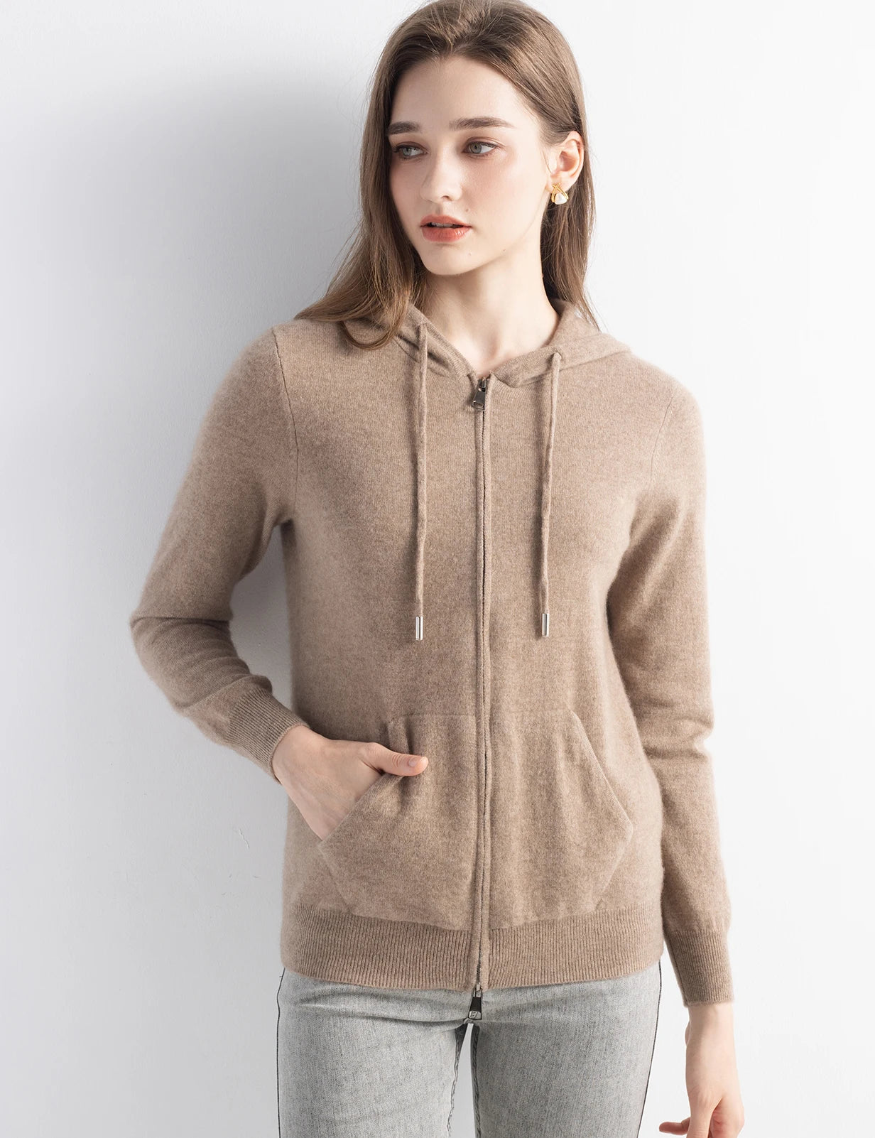 Hooded 100% Cashmere Sweater