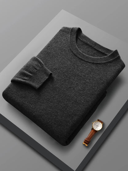 Men's 100% Merino Wool Pullover Sweater
