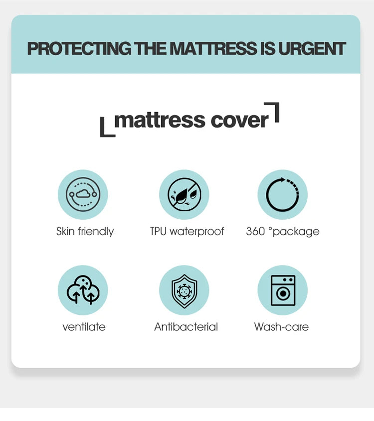 Waterproof Mattress Protector with Zipper