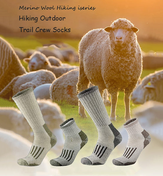 Hiking Socks 80% Merino Wool For Men and Women 40%off when add to cart!